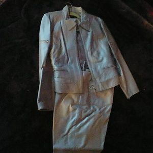 Metrostyle 2pc leather pants suit size